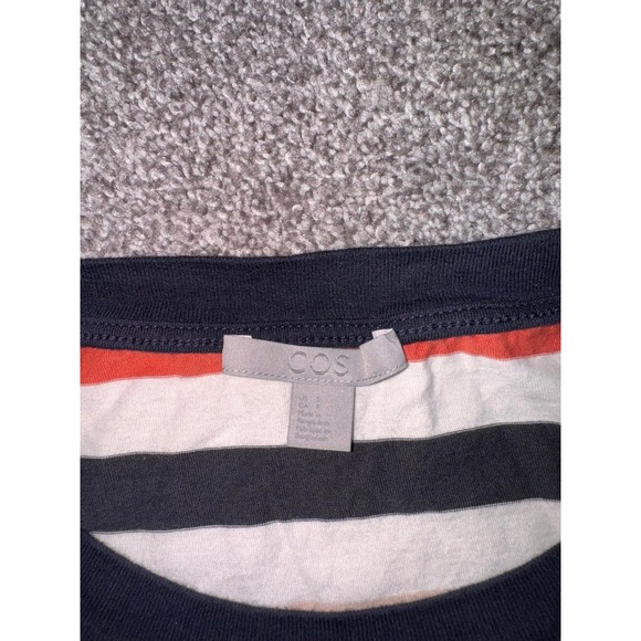 COS Women's Multicolored Striped Long Sleeve Shirt - Picture 6 of 7